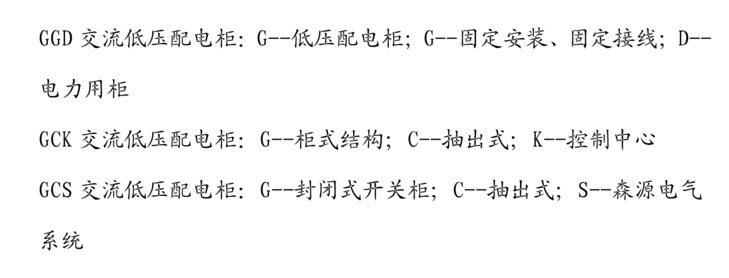GGD/GCK/GCS/MNS開關(guān)柜知識(shí)補(bǔ)充